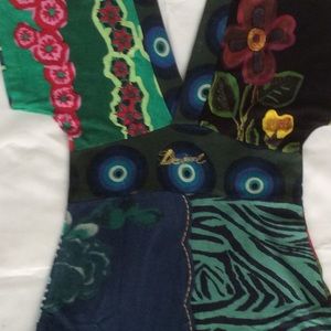 Desigual kimono sleeve cotton knit dress